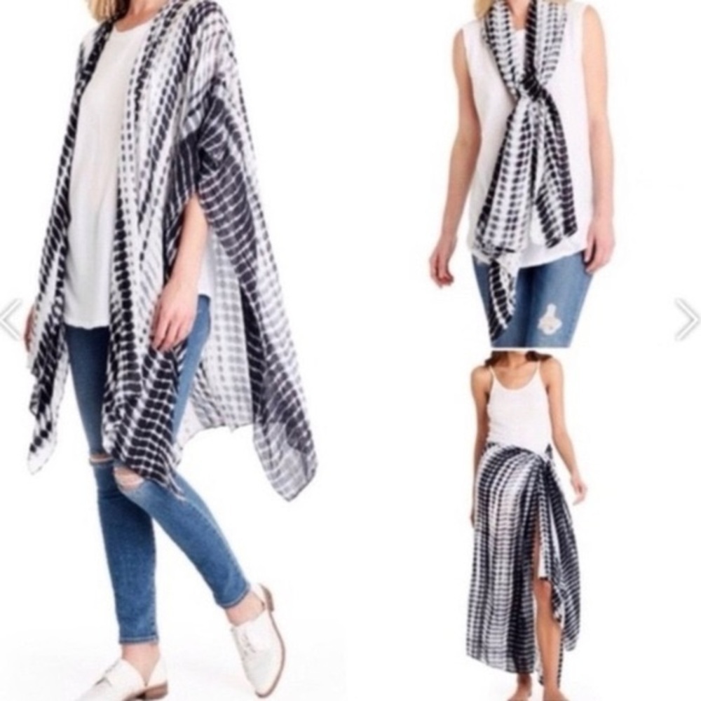 Michael Stars multi-use tie dye wrap